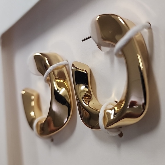 ZARA Medium Twisted Hoop - Picture 9 of 11